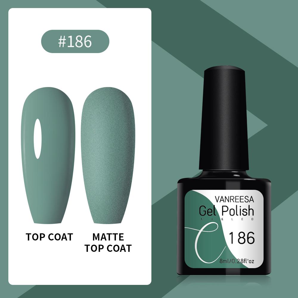 VANREESA Набор гелей для ногтей 111 цветов Гель-лак для ногтей Soak Off Базовое покрытие Верхнее покрытие Маникюр для ногтей УФ-светодиодный полуперманентный лак Стойкий гель для дизайна ногтей