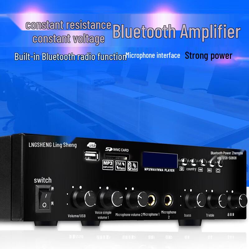 Lingsheng Bluetooth Мощный Профессиональный Вещательный Усилитель Штепсель CN (адаптер в комплекте)