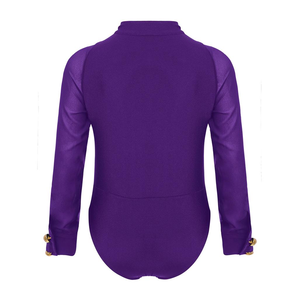 Боди для латинских танцев для мальчиков с длинным рукавом и воротником-стойкой, купальник для бальных вечеринок, соревнований, выступлений на сцене