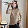 Женский свитер с высоким воротником Fanzhen из утолщенной 100% шерсти