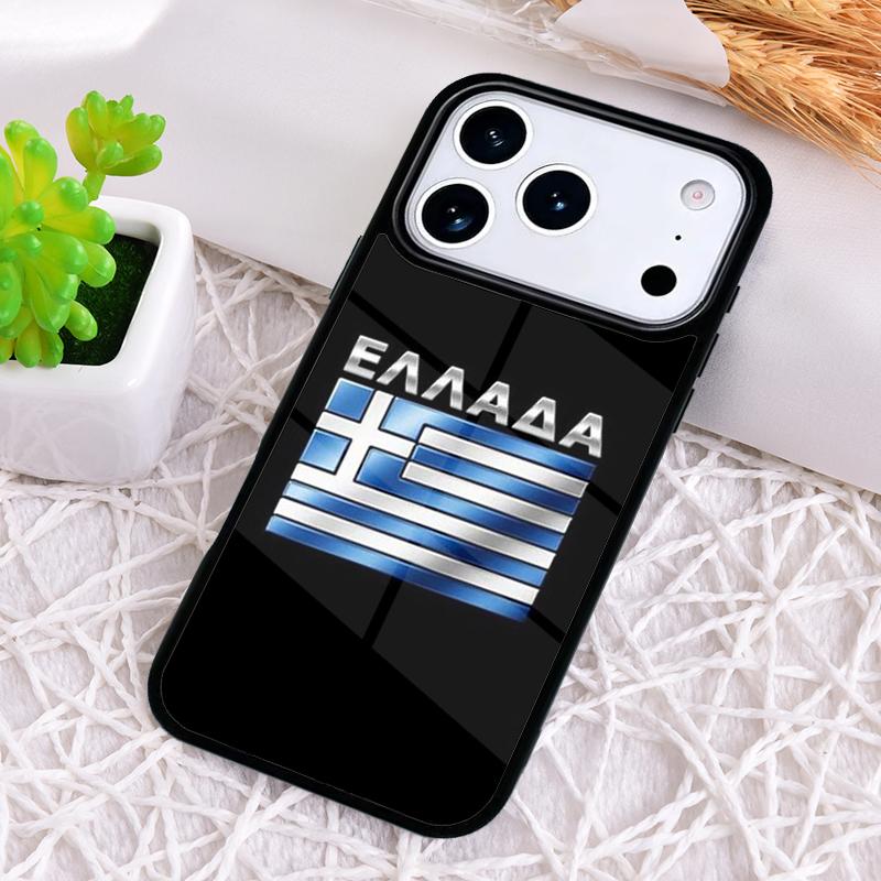 Греция Греческий флаг Чехол для телефона для iPhone 17 Air 16 15 11 12 14 13 Pro Max Ударопрочный чехол