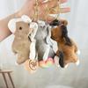 Cute Pullable Plush Horse Pendant Mascot Dolls Plush Horse Doll Pendant  Car Decoration