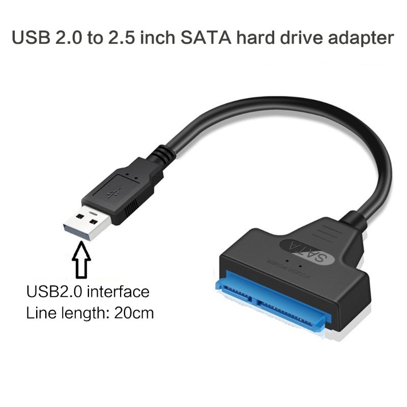 Кабель Sata на USB Адаптер USB 3.0/2.0/Type C для 2,5-дюймового жесткого диска Sata - Внешний конвертер для передачи данных SSD/HDD
