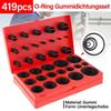 419PCS Flexible O Ring Assortment Universal Nitrile Rubber Seals Assortment Set Seal Gasket  Pumps