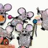 6Pcs Cartoon Mouse Sequin Embroidered Patches Applique Patch Decoration