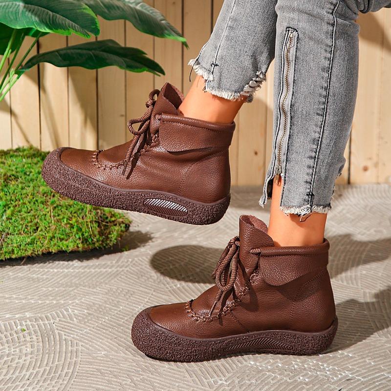 Женская обувь Однобортная обувь Роскошные ботинки Толстая подошва Ремешок с автомобильной строчкой Оксфорды Модная Удобная Увеличивающая Нескользящая Zapatos Mujer