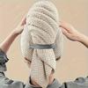 1pc Multi Use Super Absorbent Microfiber Towel,Soft Quick Dry Hair Drying Cap for Normal and Curly Textured Hair with Convenient Button Closure Design