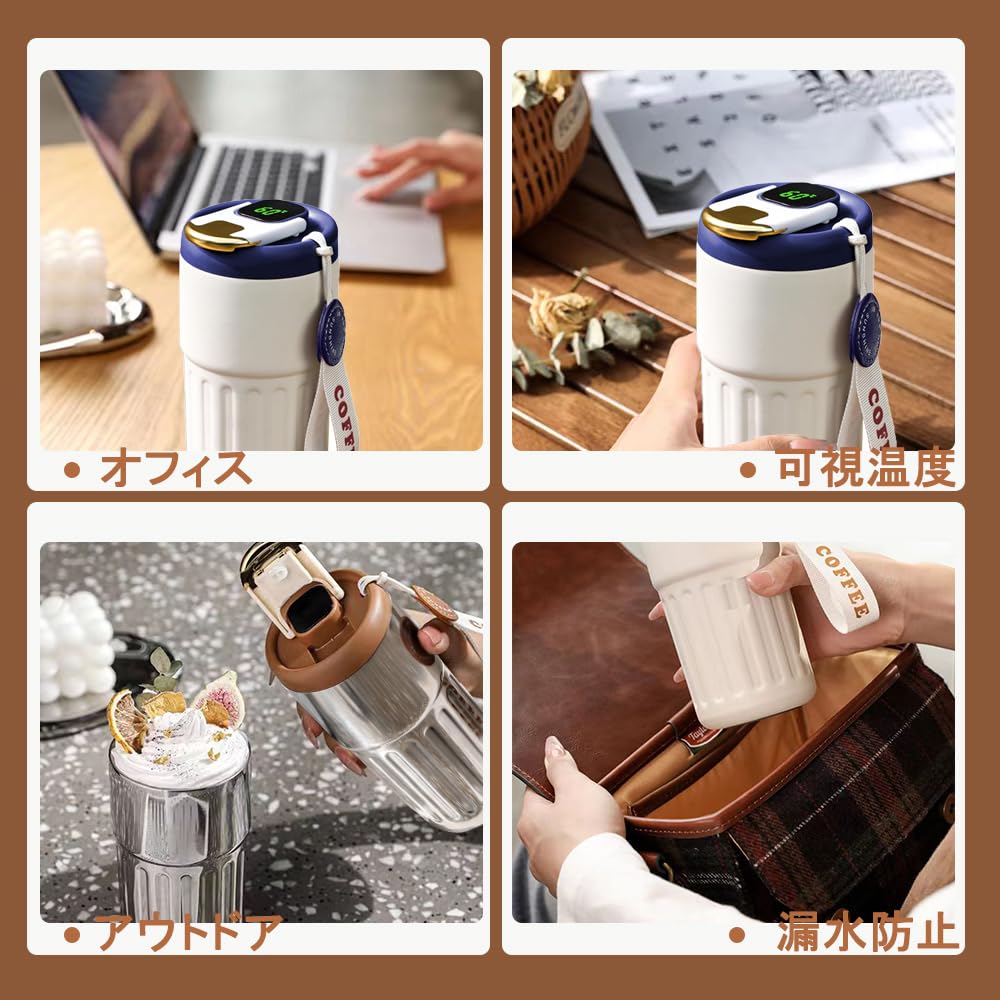 DZANNC Coffee Большой емкости с вакуумной изоляцией из нержавеющей стали для кофе без кофе кружка для кофе бутылка с температурным термосом