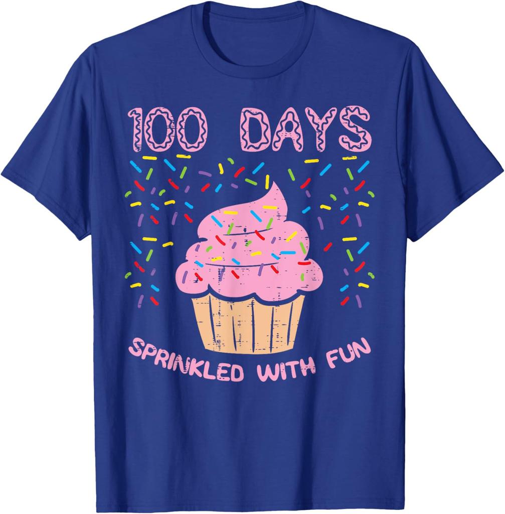 Funny 100 Days Sprinkled With Fun Cupcake School Unisex T-Shirt
