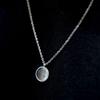 HARANG HR 32N_Mother of Pearl Moon Carved Necklace