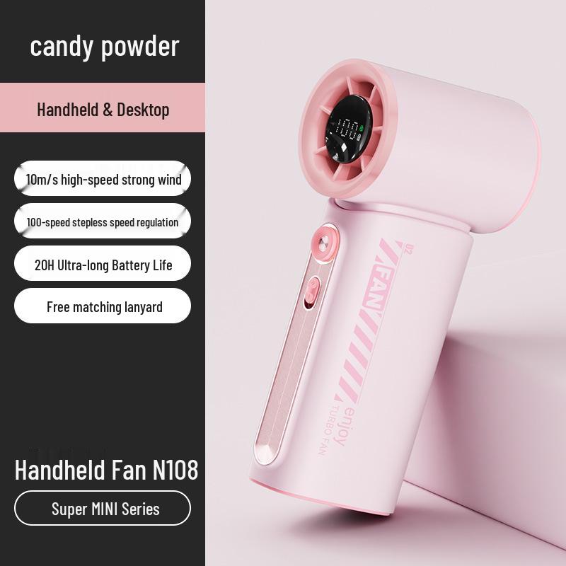 2025 High-Speed Portable Rechargeable USB Handheld Fan - Mini Outdoor Cooling Electric Fan