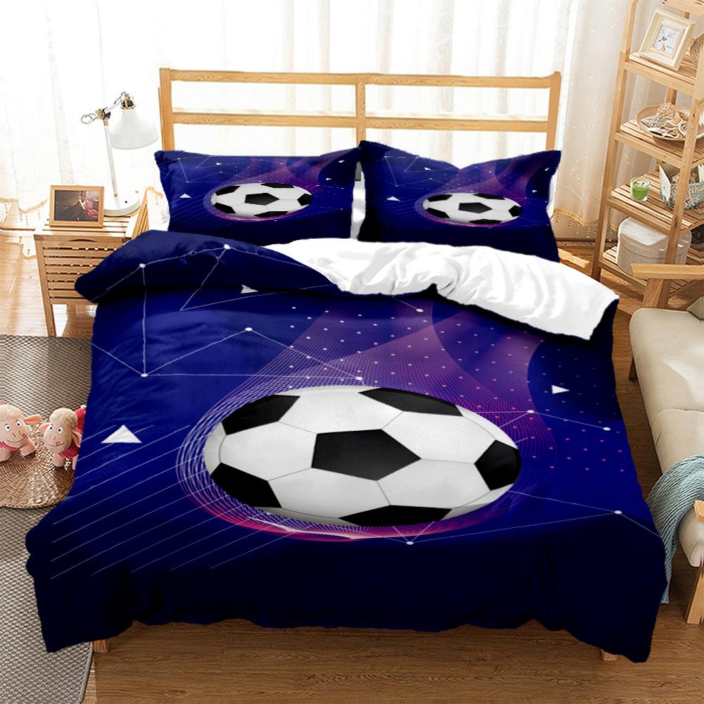 Comforter Soccer Digital Print Bedding Sets Child Boys Set For Teens King Size Bedding Set