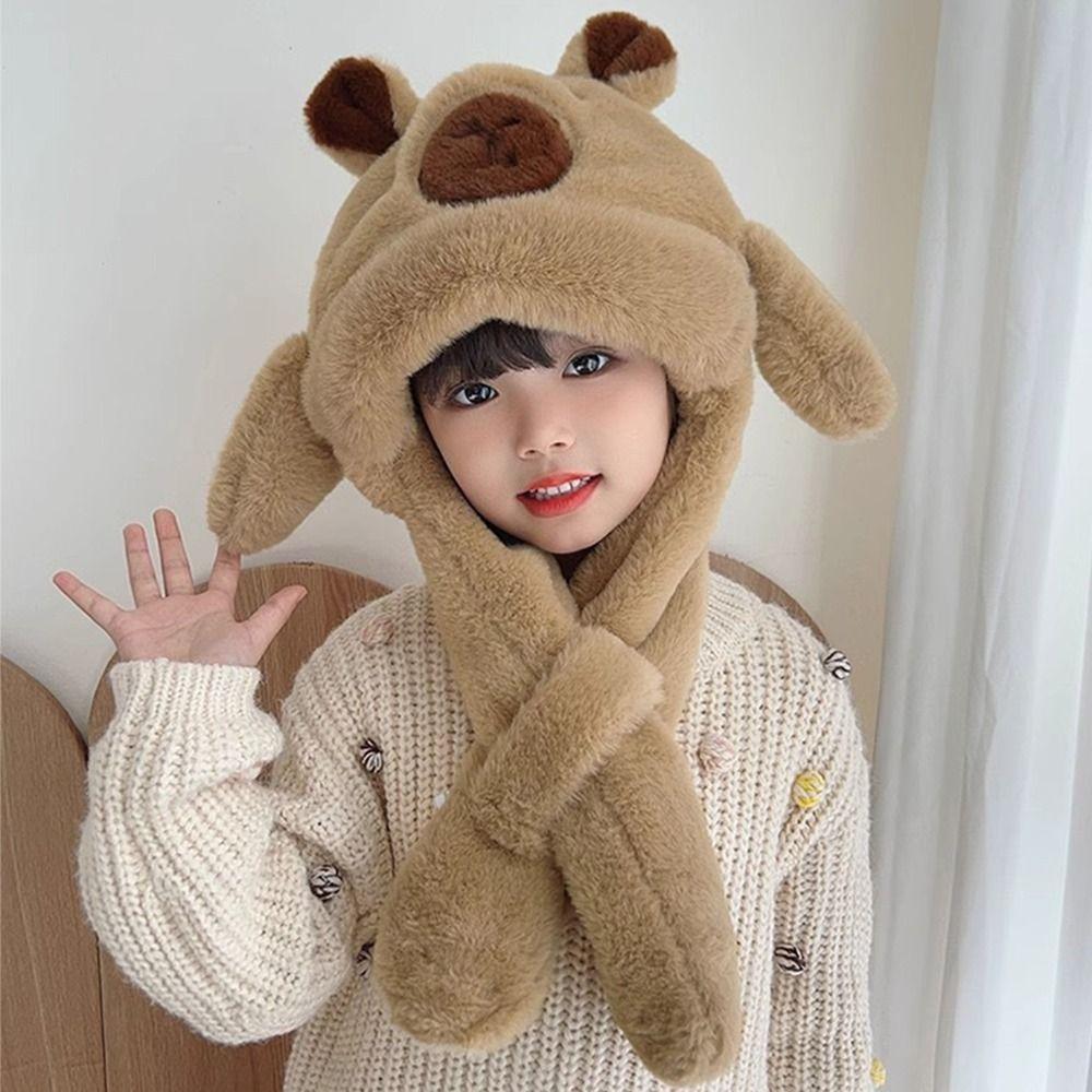 Movable Ears Kids Ear Protection Hat Creative Kids Winter Warm Hat Cold Weather