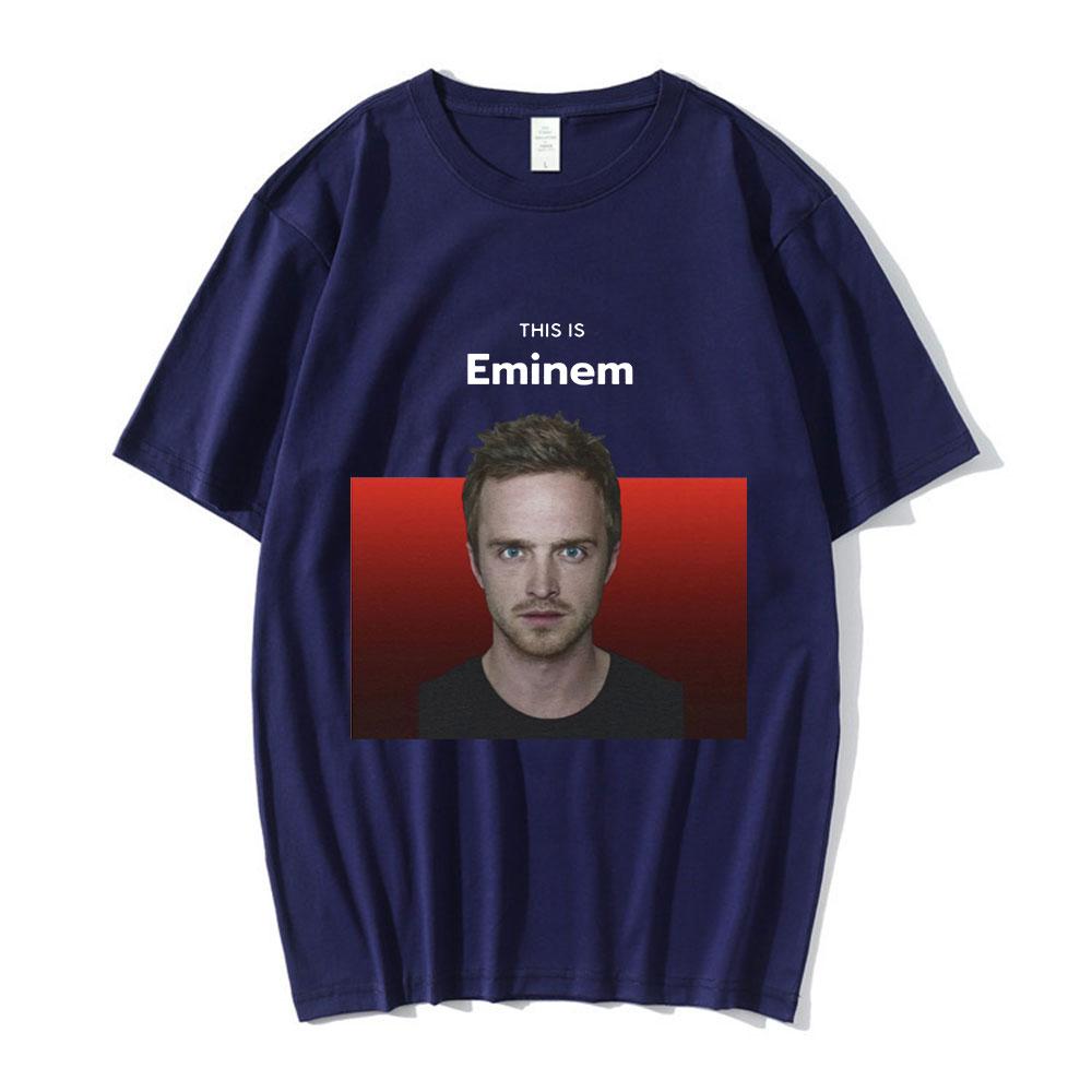 Футболка Breaking Bad Смешная This Is Eminem Джесси Пинкман Мем Графические Футболки Мужские Женские Ретро Винтажные Хлопковые Футболки