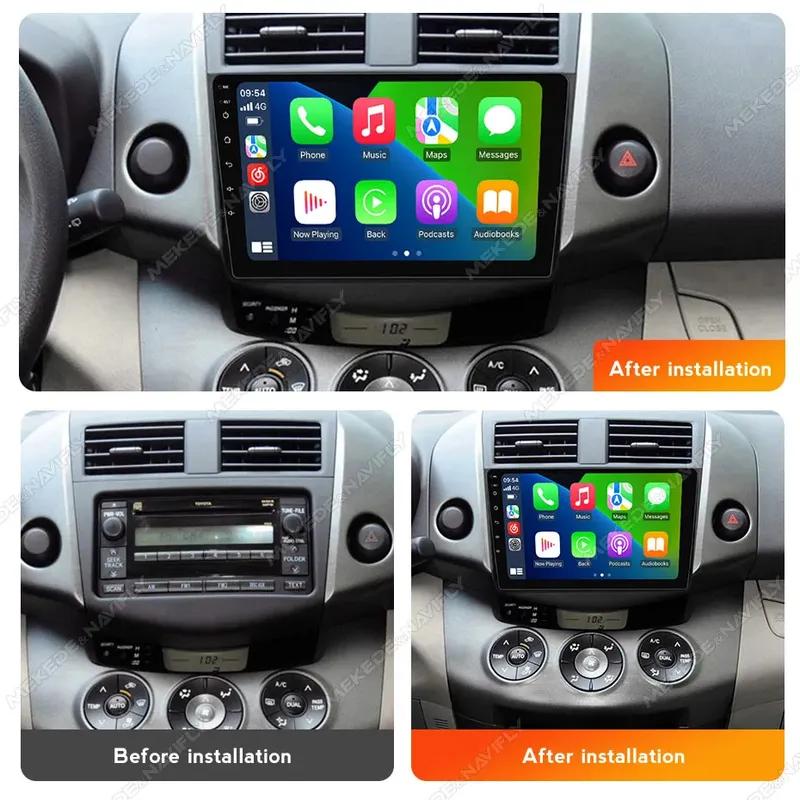 Android 14 Car Radio For Toyota RAV4 RAV 4 XA30 2005 - 2013 Autoradio Multimedia Player Car Intelligent System Wireless CarPlay