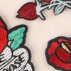Handmade DIY Rose Embroidery Patch: European & American Fashion Accessory