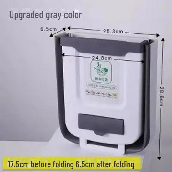 Складной кухонный подвесной мусорный бак для хранения влажных и сухих отходов, корзина - настенный органайзер для дверцы шкафа и плиты