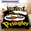 3pcs Custom Name Pringles Bedding Set Duvet Cover Closure Includes 1 Duvet Cover & 2 Pillowcases for All Seasons Bedroom Decor