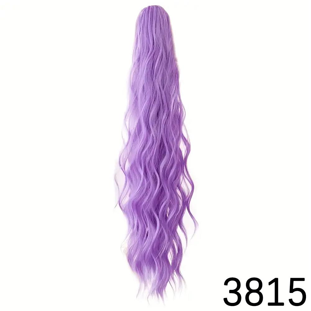 Synthetic Long Wavy Claw In Ponytail Extension Natural Ponytail Mutiple Color To Choose For Women Daily Wear