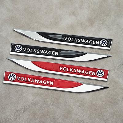 Для VW Volkswagen Jetta MK5 Golf 2 шт. Металлическая эмблема-значок Volkswagen Наклейка на крыло автомобиля Боковой значок Для VW GTI Polo Golf MK8 Touare