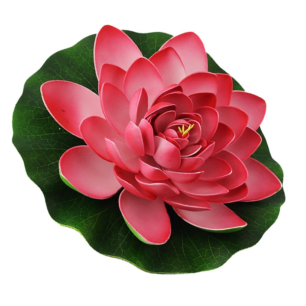 Искусственный Лутус Плавающие пенопластовые поддельные цветы лотоса, реалистичные декоративные растения для пруда, украшения