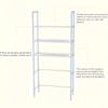 Space-Saving 3-Tier Bathroom Organizer Rack, Over-the-Toilet Plastic Storage Shelf for Essentials and Toiletries
