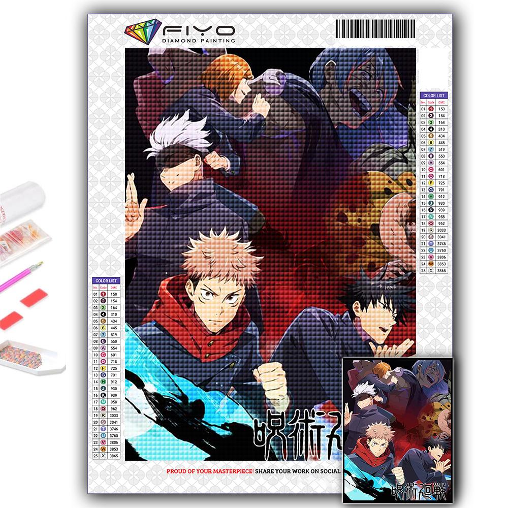 5D DIY Алмазная вышивка Дзюдзюцу Кайсен Алмазная картина Мозаика Украшение дома