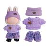 17cm Doll Clothes 3-Piece Hat Sweater Pants Sets Handmade Baby Doll Outfits Stylish Adorable Accessories for Doll Collectors