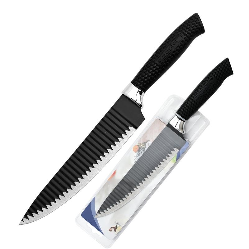Черная волна узор из нержавеющей стали кухонный подарочный нож фруктовый нож