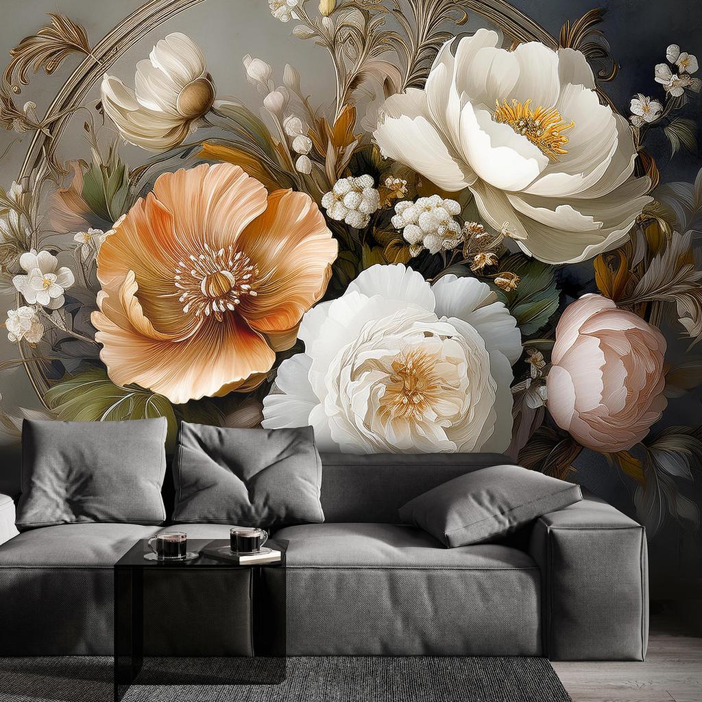 Обои Натуральные Ботанические Листва Цветы