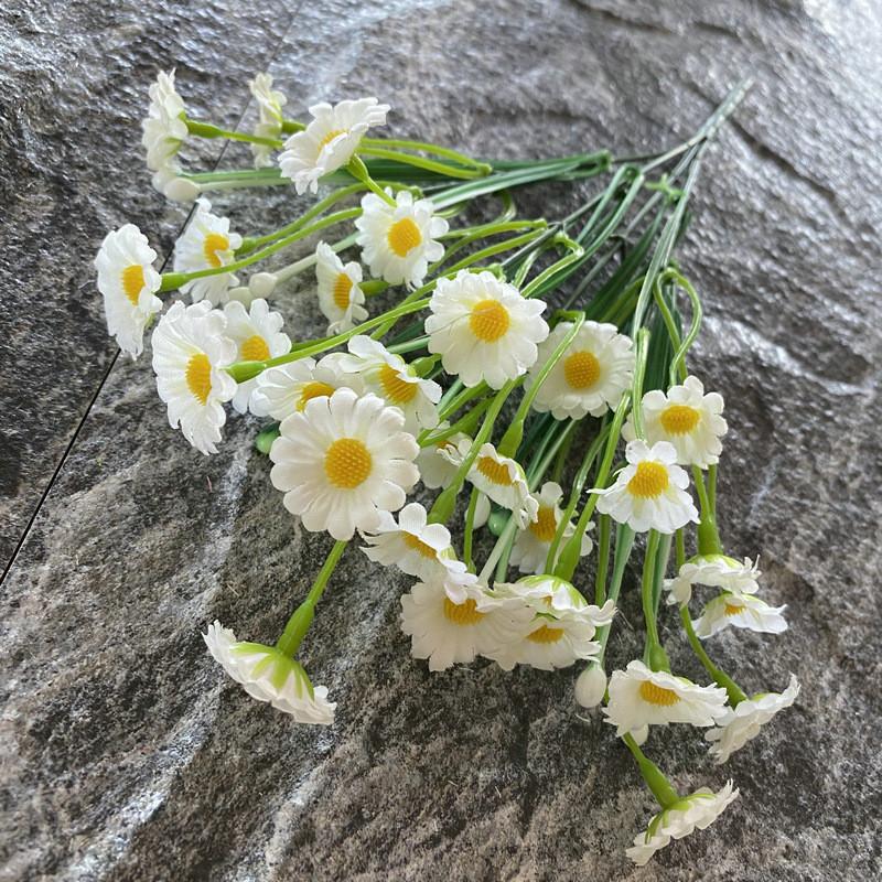 Daisy Small Silk Flower Bouquet For Wedding Decor And Home Projects Styling