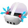 Adjustable Eye Mask Sponge Cushion with Cooling System Built-in RGB Light for Oculus Quest 3 Virtual Reality Headset