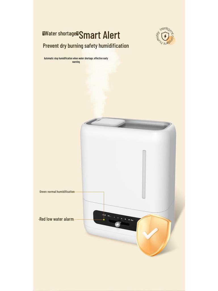 Умный тихий увлажнитель: Большая емкость, Ароматерапия, Очиститель воздуха, Спальня, Постоянная влажность, Высокая производительность тумана