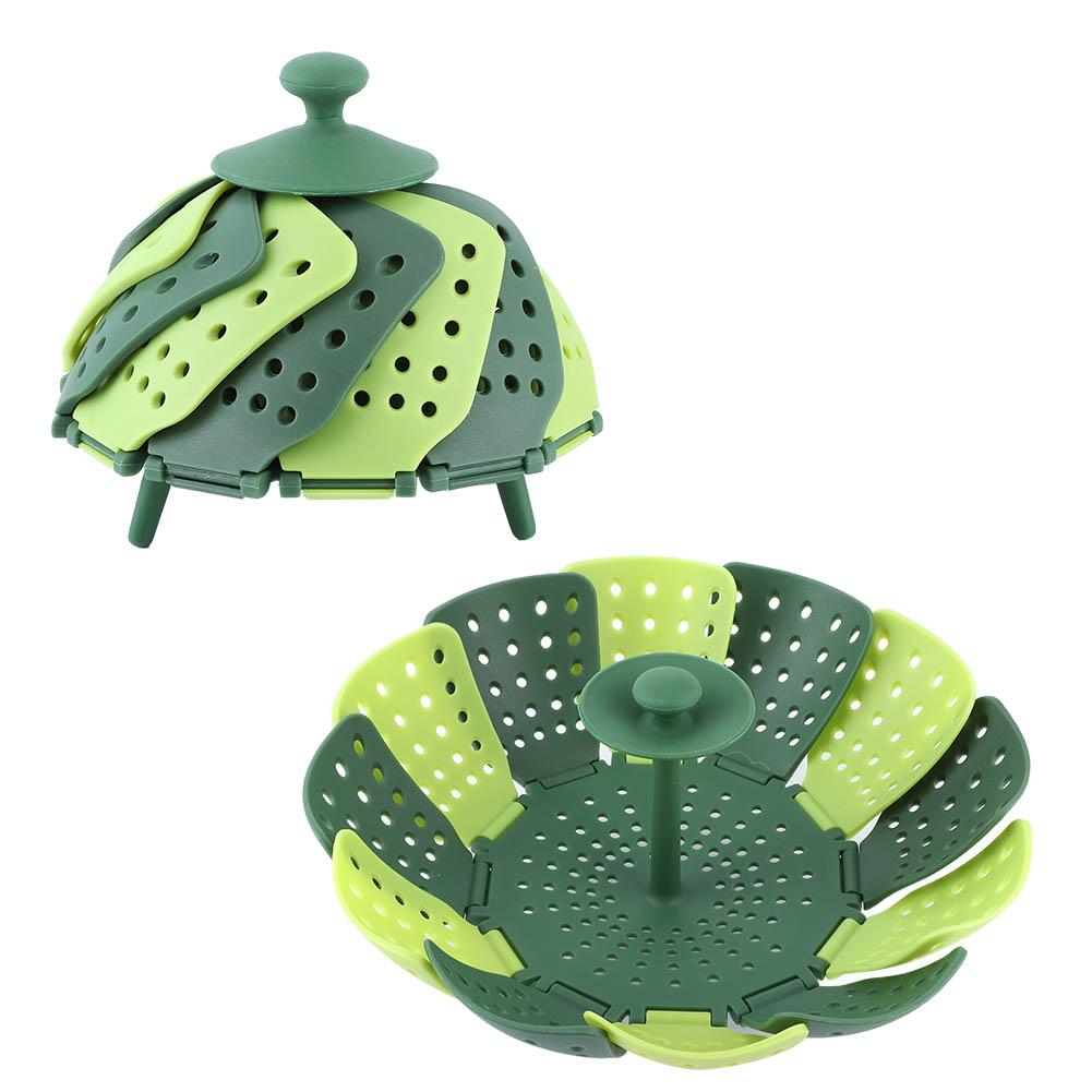 2 шт. Складная паровая корзина, устойчивая к высоким температурам, блюдо для приготовления овощей и фруктов