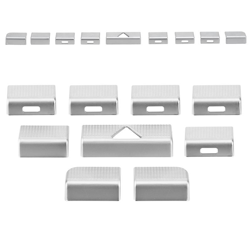9 шт. наклеек на центральную консоль автомобиля для кнопки кондиционера для Mercedes Benz AB class GLA GLB CLA W177 W247 H247 X247