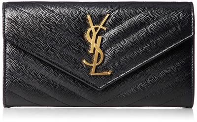 Кошелек Lauren MONOGRAMME SAINT LAURENT MATELASSE 372264 BOW01 Черный [Saint Paris] Женский [Товар]
