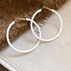 Серьги-пусеты Silver Needle Leopard Resin Geo Round, в стиле ретро Myer, нишевый дизайн для женщин