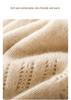 Кашемировая шапка унисекс, весна 2025, однотонная, плотная, теплая, с подвернутым краем, ажурная, повседневная