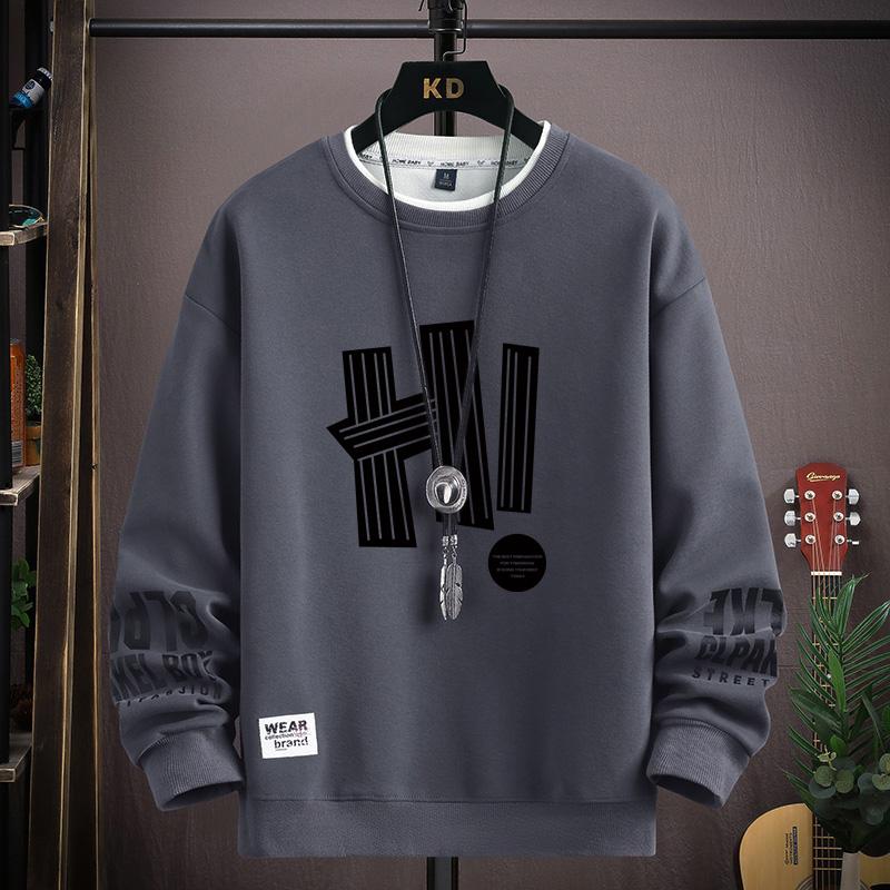 Spring  Autumn Men's Sweatshirt Japan Cartoon Cat Sportswear Long Sleeved O Neck T-shirt  Harajuku High Street Men Clothing 2024