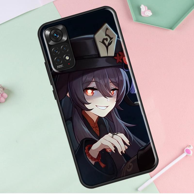 Чехол Genshin Impact Hu Tao для Redmi Note 12 Pro Plus для Redmi Note 10 8 9 11 Pro 12S 11S 10S 9S 9C 10C 12C