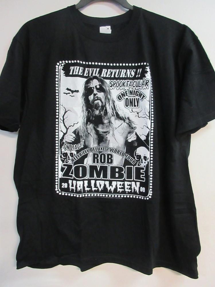 ROB ZOMBIE OFFICIAL MERCH HALLOWEEN 2009 BAND CONCERT MUSIC 2XL / XXL Unisex T-Shirt