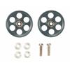 Tamiya Mini 4WD Special Edition Lightweight 19mm All-Aluminum Bearing Roller, Gunmetal (Product Number: 95454)