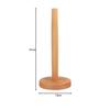 fogman Kitchen Paper Holder, Paper Towel Holder, Natural Wood, Nordic Style, Tower Design, Non-Slip (Round)