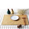Rectangular Rattan Placemats Braided Wicker Woven Mat Seagrass Woven Placemats  Dining Table