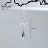 Transparent Christmas Hanging Pendants Acrylic Snow Beads Star Christmas Tree Drop Ornaments Christmas Party Decorations