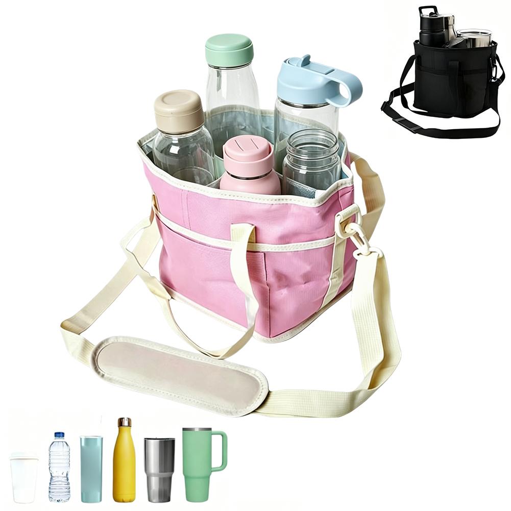 Leak Proof Car Beverage Transport Bag With No Overflow Double-layer Lunch Insulation Bag Picnic Supplies