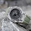 Casio Унисекс Серия с жидкокристаллическим/аналоговым двойным дисплеем Черные часы GA-2100-1A1-