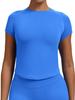 Quick-Dry Slim Fit Yoga T-Shirt - Stretch, Moisture & Sweat-Wicking Fitness Short Sleeve Top