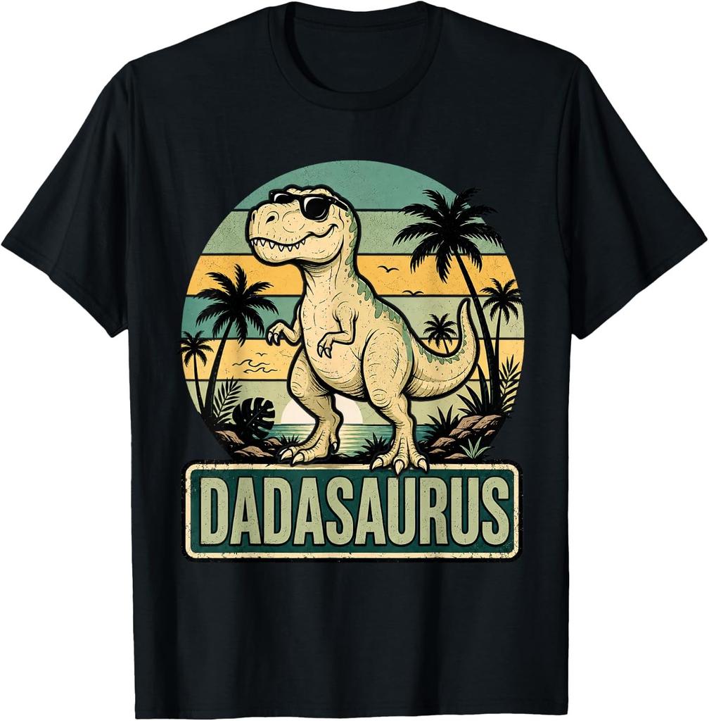 Daddysaurus T Rex Dinosaur Fathers Day Daddy Dad Dada Saurus T-Shirt