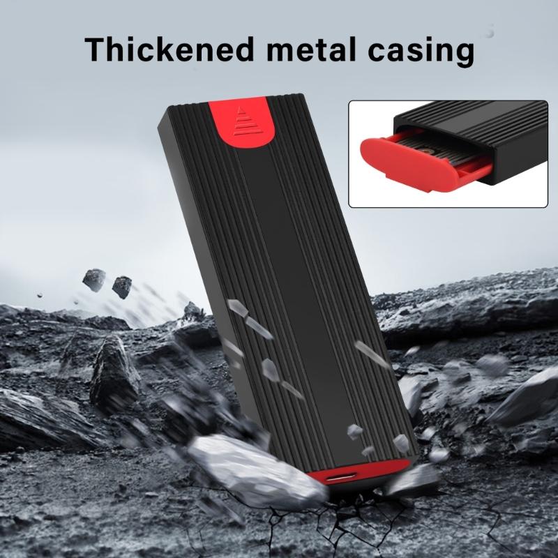 Алюминиевый внешний корпус для M.2 NVMe накопителя, USB C, 2230 2242 2260 2280, Корпус для внешнего жесткого диска, Внутренний для жесткого диска